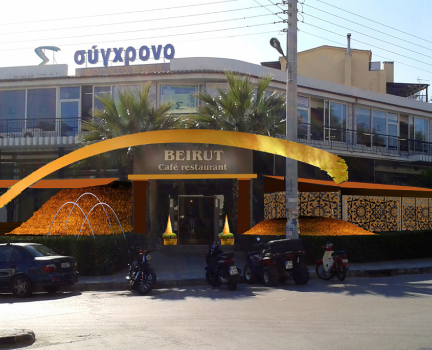 Exterior Design Beirut cafe Restaurant