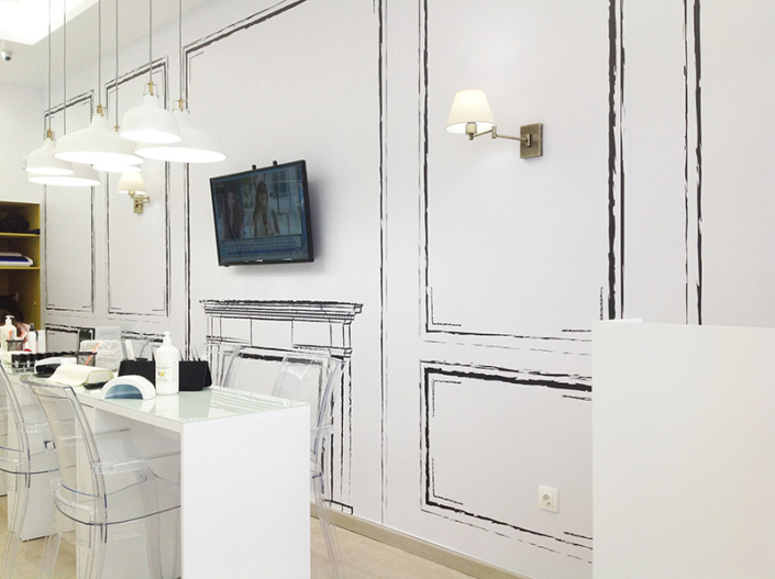 Interior Design "Gbeaute nails" inside wall